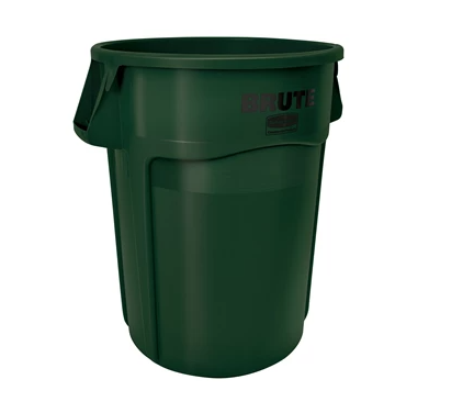 RUBBERMAID - 1779741 POUBELLE BRUTE VERTE 44 GAL 4/CS -