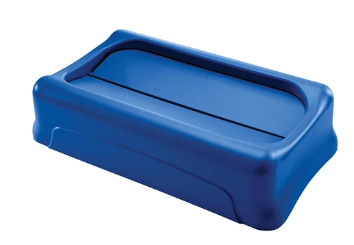 RUBBERMAID - FG267360BLUE COUVERCLE BASCULANT SLIM JIM  BLEU