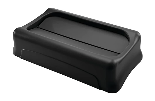 RUBBERMAID - 
FG267360BLA COUVERCLE BASCULANT NOIR SLIM JIM