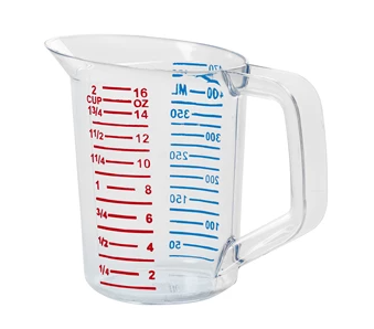 RUBBERMAID - 
FG321500CLR
 TASSE À MESURER 16 OZ