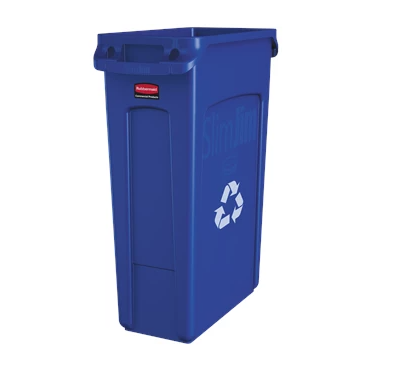 RUBBERMAID - FG354007BLUE POUBELLE RECYCLAGE SLIM JIM 23 GAL