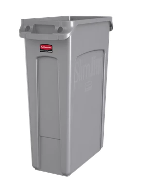 RUBBERMAID - FG354060GRAY POUBELLE GRISE SLIM JIM 23GAL