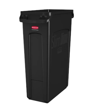 RUBBERMAID-FG354060BLA POUBELLE NOIR SLIM JIM 23 GAL