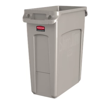 RUBBERMAID - 1971259 POUBELLE SLIM JIM BEIGE  16 GAL