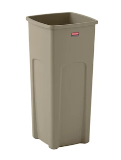 RUBBERMAID-FG356988BEIG POUBELLE CARRE BEIGE  23GAL