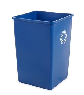 RUBBERMAID - 
FG395873BLUE POUBELLE RECYCLAGE BLEU BRUTE 35 GAL