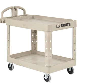 RUBBERMAID - 
FG452088BEIG
CHARIOT UTILITAIRE BEIGE ROBUSTE À POIGNÉE ERGO BRUTE