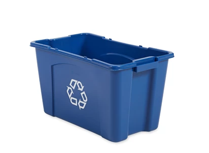 RUBBERMAID - FG571873BLUE BAC RECYCLAGE 18 GAL BLEU