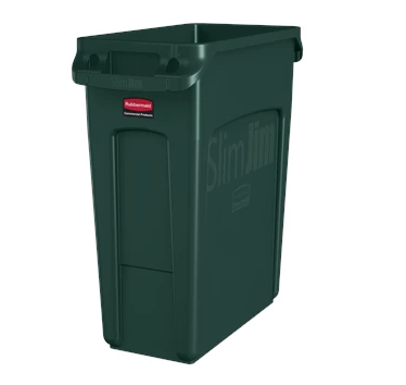 RUBBERMAID - 1955960 POUBELLE SLIM JIM VENTILE VERTE