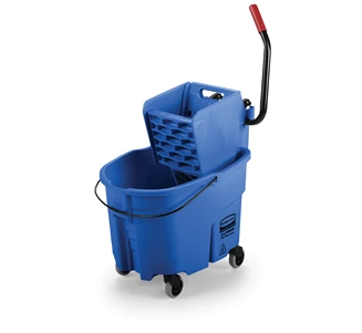 RUBBERMAID-FG758888BLUE CHAUDIERE/ESSOREUSE BLEU À PRESSION LATÉRALE 35PTE
