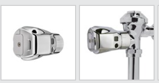 RUBBERMAID-FG401805A SYSTÈME DE CHASSE D'EAU DE TOILETTE SANS CONTACT ''AUTO FLUSH'' CHROME 