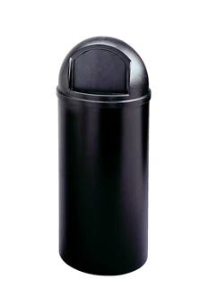 RUBBERMAID-FG816088BLA POUBELLE ET COUVERCLE  15GAL , NOIR