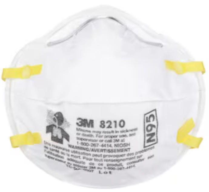 3M-8210 MASQUE RESPIRATEUR ''N95'' 8X20/CS