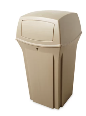 RUBBERMAID-FG843088BEIG POUBELLE RANGER 35GAL BEIGE