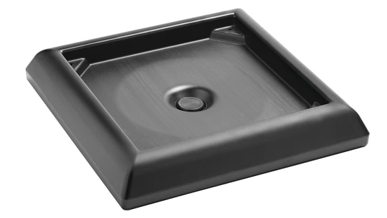 RUBBERMAID 
FG917700BLA - BASE LESTÉE POUR RANGER 45-65 GAL NOIR