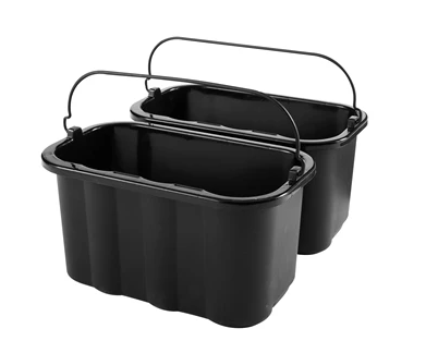 RUBBERMAID-FG9T8200BLA CHAUDIÈRE NOIR 9.5L POUR CHARIOT