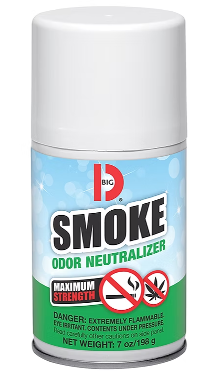 BIG D-0474(CSX12) ''SMOKE'' DESTRUCTEURS D'ODEUR DE CIGARETTE ET MARIJUANA VENDU CAISSE 12X198GR/7OZ