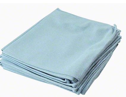 WPC-MFB-G1414 MICROFIBRE BLEU 14''X14'' POUR VITRES ET MIROIRS 10/PAQUET