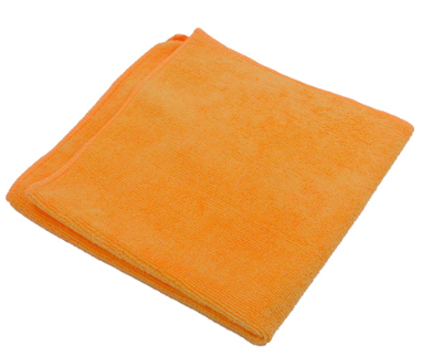 MICROFIBRE ORANGE 14X14  290GR (VENDU AU PAQUET CONTIENT 10 UNITÉS)