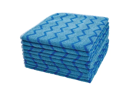 RUBBERMAID - FGQ63000BL00 MICROFIBRE BLEU VITRE 12/ PAQUET 16X16