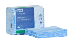 TORK 192183 CHIFFONS MULTI PLIS BLEU/BLANC 4X80/CAISSE