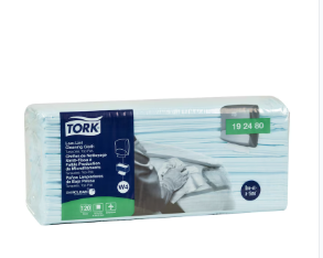 TORK-192480 CHIFFONS DE NETTOYAGE TURQUOISE 5X100F