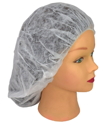 [614403] EM-4403-10 BONNETS À CHEVEUX BOUFFANTS ET BLANCS 24'' 10X100/CAISSE