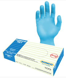 [61GN11-R4] RC-735S GANT NITRILE MÉDICAL BLEU SMALL NON-POUDRÉ 100/BTE 3.5 MIL