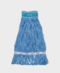 [632521-BL] VILEDA-131613 MOPPE BLEUE 16OZ BRINS ATTACHÉS ET BOUCLÉS AVEC BANDE LARGE