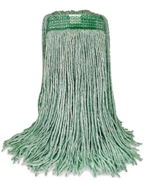 [633320] BVS-FVES20 MOPPE VERTE 20 OZ BRINS COUPÉS AVEC BANDE ÉTROITE