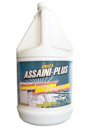 [650026-4] UNICA-NCHL04 ''ASSAINI-PLUS'' DÉTACHANT ET ASSAINISSANT POUR LAVE-VAISSELLE COMMERCIAL 4L 