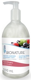 [650210] BIO-210 SAVON LOTION 3 DANS 1 POUR MAINS, CORPS ET CHEVEUX 500ML