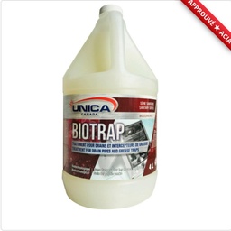 [654204] UNICA-NTRP04 ''BIOTRAP'' TRAITEMENT POUR DRAINS ET INTERCEPTEUR DE GRAISSE 4L