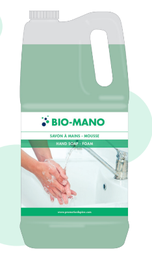 [658888-22] ''BIO-MANO'' SAVON À MAINS MOUSSANT VERT 4L