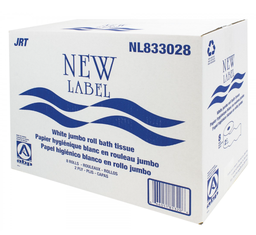 [671832-ABP] ABP-NL833028 ''NEW LABEL'' PAPIER HYGIÉNIQUE JUMBO 2 PLIS 8RLX8LBS/CAISSE