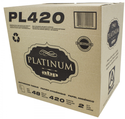 [674842-ABP] ABP-PL420 ''PLATINUM'' PAPIER HYGIÉNIQUE PETIT ROULEAU 2 PLIS 48X420/CAISSE