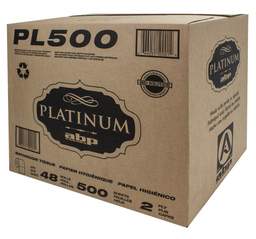 [674850-ABP] ABP-PL500 ''PLATINUM'' PAPIER HYGIÉNIQUE PETIT ROULEAU 2 PLIS 48X500F/CAISSE
