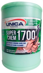 [861702] UNICA-1702 ''SUPER CREM 1700'' NETTOYANT À MAINS AVEC PIERRE PONCE VERT 2.5L 