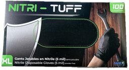 [61GN11-L6] GANTS NITRILE SMALL NOIR 5MILL 100/BOITE