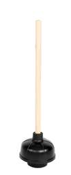 [053455] GLB-3455 SIPHON DE TOILETTE NOIR HYDROFORCE AVEC MANCHE 20'' EN BOIS