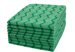 [230620-VR] RUBBERMAID-FGQ62000GR00 CHIFFON EN MICROFIBRE VERT FORMAT:16X16 VENDU 12/BOITE