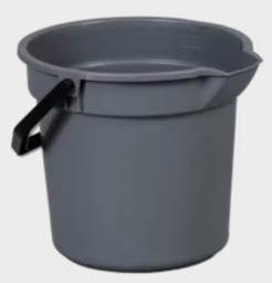 [050014-GR] VILEDA-134492 SEAU ROND AVEC BEC VERSEUR GRIS 13 LITRES 