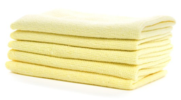 [050609] AG-80609 MICROFIBRE JAUNE 5/PAQUET