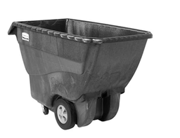 [051013-NR] RUBBERMAID 
FG101300BLA - CHARIOT BASCULE NOIR 3/4 VERGE CUBE, NOIR