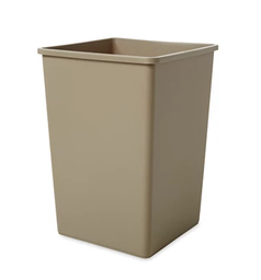 [053958-BG] RUBBERMAID - 
FG395800BEIG POUBELLE UNTOUCHABLE CARRÉ BEIGE , 35 GAL