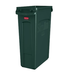 [056186] RUBBERMAID - 1956186 POUBELLE  SLIM JIM VENTILE VERTE 23G