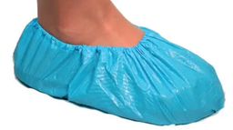 [059032-1] EM-7251 COUVRE-CHAUSSURES BLEUES EN PLASTIQUE ''TAILLE 10 ET PLUS'' 100/PAQUET